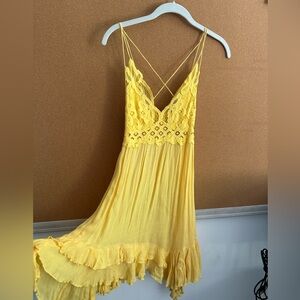 Free people yellow dress